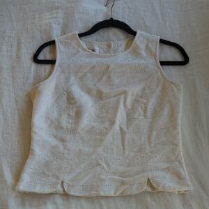 Vintage Talbots Fitted Button-back Top